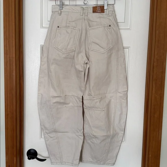 Free People Barrel Leg Jean, size 25 - Picture 5 of 5